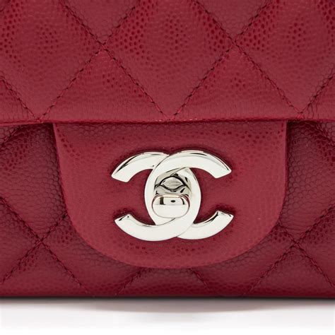 chanel mini 18b dark pink